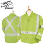 Black Stalion  #JF1012-LMTruGuard™ 200 FR Cotton Welding Jacket, Reflectives - 30"