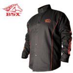 Revco Black Stallion BSX® Black - Red Flames Stryker FR Welding Jacket #BX9C