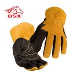 Revco Black Stallion BSX® Premium Grain Pigskin Palm, Cowhide Back MIG Welding Gloves #BM88