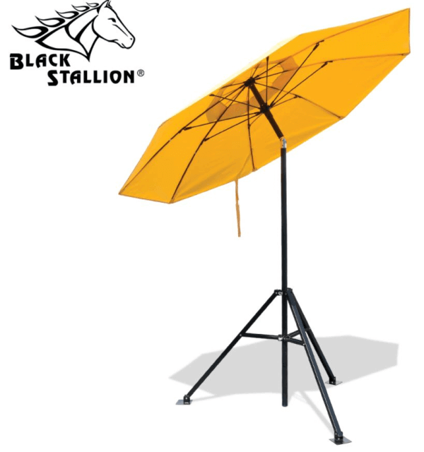 Revco Black Stallion Industrial FR Umbrella and Tripod Stand Set #UB150_68bbdd4a8577d.png Revco Black Stallion Industrial FR Umbrella and Tripod Stand Set #UB150 - Image 1