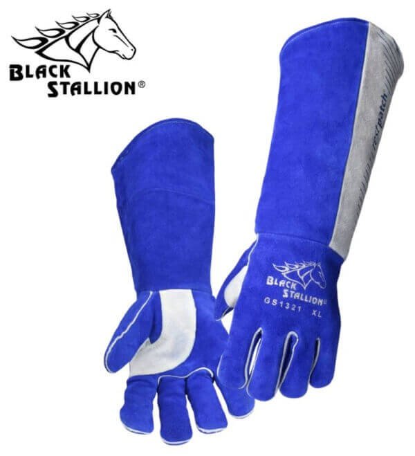 Revco Black Stallion Padded Long-Cuff Split Cowhide Stick Gloves – 21″ #GS1321-BG_68bbdef4b6502.jpeg Revco Black Stallion Padded Long-Cuff Split Cowhide Stick Gloves - 21" #GS1321-BG - Image 1