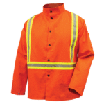 Revco Black Stallion Safety Welding Jacket w/ FR Triple Trim Tape (Orange) #JF1010-OR