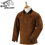 Revco Black Stallion Split Cowhide Cape Sleeves and 20" Bib Combo #220CS