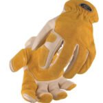 Revco Black Stallion Versatile Grain Cowhide Palm Drivers Glove with Reinforced Palm #97SW