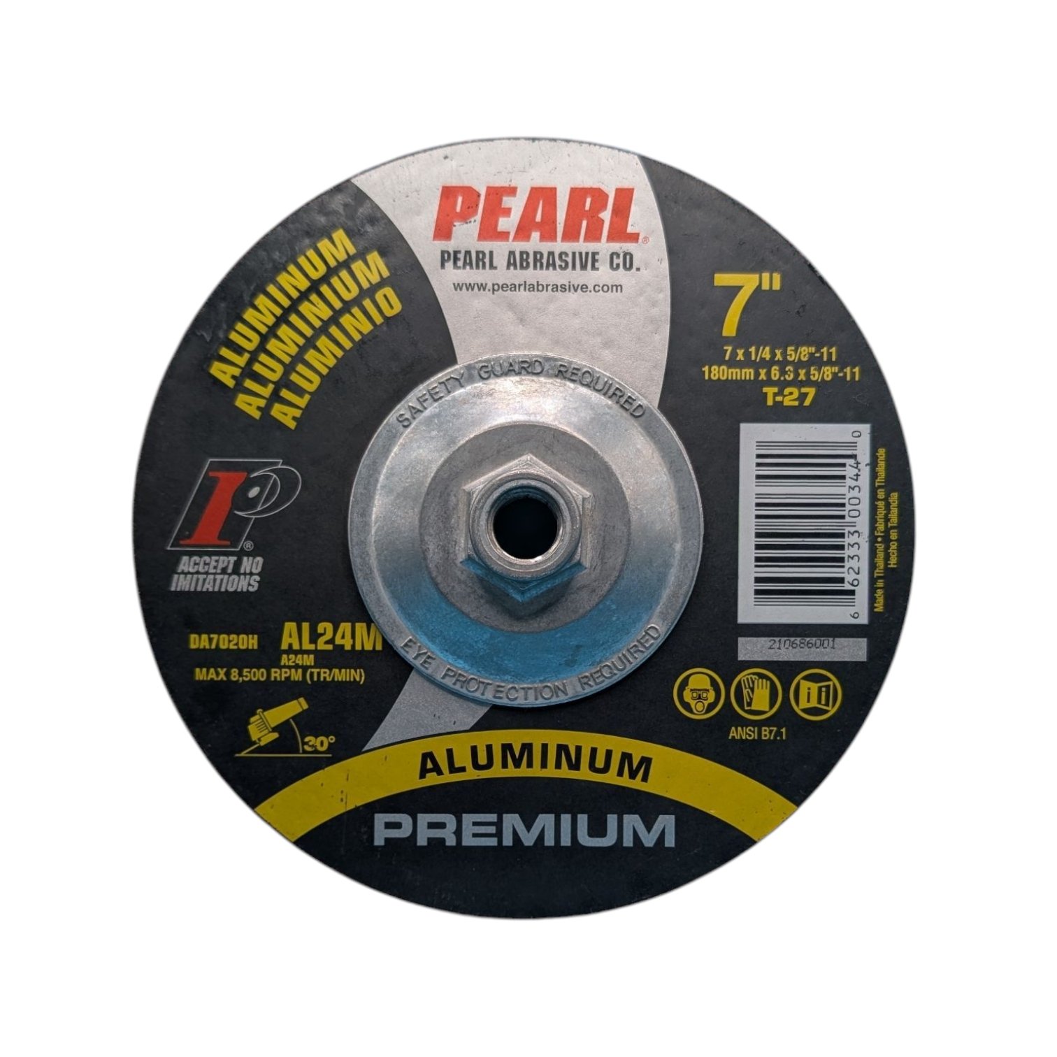 PXL_20251016_234332730 Premium Depressed Center Grinding Wheel For Aluminum Type-27 With Hub 5/8 - 11 - Image 1