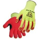 Black Stallion A6 Cut Resistant And Impact Sandy Nitrile Coated Hi-Vis Hppe Blend Glove - Image 3