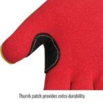 Black Stallion A6 Cut Resistant And Impact Sandy Nitrile Coated Hi-Vis Hppe Blend Glove - Image 6