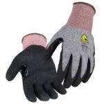 Black Stallion A6 Cut Resistant Sandy Nitrile Coated 18G Hppe Blend Glove - Image 3