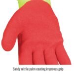 Black Stallion A6 Cut Resistant Sandy Nitrile Coated Hi-Vis Hppe Blend Glove - Image 6