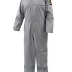 Black Stallion AR/FR Cotton Coverall with Reflective FR Tape, Gray CF2118-GY