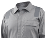Black Stallion AR/FR Cotton Coverall with Reflective FR Tape, Gray CF2118-GY - Image 4