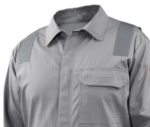 Black Stallion AR/FR Cotton Coverall with Reflective FR Tape, Gray CF2118-GY - Image 5