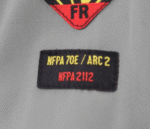 Black Stallion AR/FR Cotton Coverall with Reflective FR Tape, Gray CF2118-GY - Image 8