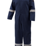 Black Stallion AR/FR Cotton Coverall with Reflective FR Tape, Navy CF2118-NV