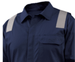 Black Stallion AR/FR Cotton Coverall with Reflective FR Tape, Navy CF2118-NV - Image 5