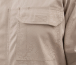 Black Stallion AR/FR Cotton Coverall with Reflective FR Tape, Stone Khaki CF2118-ST - Image 6