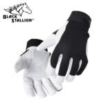 Black Stallion FlexHand™ Grain Goatskin Mechanic's Gloves #GX3020-BW