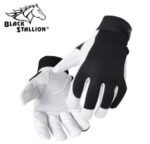 Black Stallion FlexHand™ Grain Goatskin Mechanic's Gloves #GX3020-BW - Image 3