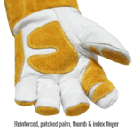 Black Stallion GM1611 Cowhide MIG Glove with Reinforced Palm & Thumb - Image 3