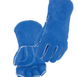 Black Stallion Split Cowhide Stick Glove with Palm Guard, Blue 113L