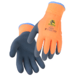 Revco Black Stallion 15g AccuFlex Double Latex Terry-Lined Winter Knit Glove (Orange) #GC2634-OA