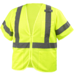 Revco Black Stallion ANSI Class 3 Short Sleeve Hi-Vis Safety Vest (Lime) #VS2030-LM - Image 3