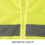 Revco Black Stallion ANSI Class 3 Short Sleeve Hi-Vis Safety Vest (Lime) #VS2030-LM - Image 5