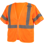 Revco Black Stallion ANSI Class 3 Short Sleeve Hi-Vis Safety Vest (Orange) #VS2030-OR - Image 2