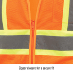 Revco Black Stallion Class 2 Two-Tone Polyester Hi-Vis Safety Vest (Orange) #VS2022-OR - Image 5