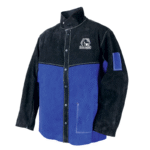 Revco Black Stallion Color Block Leather Welding Jacket (Black/Blue) #JL1030-BB - Image 3
