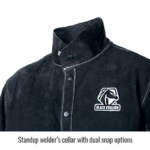 Revco Black Stallion Color Block Leather Welding Jacket (Black/Blue) #JL1030-BB - Image 4