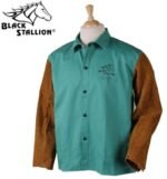 Revco Black Stallion FR Cotton/Split Cowhide Hybrid™ Jacket #F9-30C/BS - Image 3
