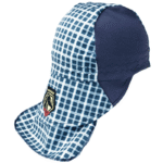 Revco Black Stallion FR Cotton Welding Cap with Hidden Bill Extension, Blue Plaid (Large) #AH1730-BL-LRG - Image 2
