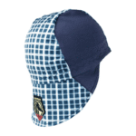 Revco Black Stallion FR Cotton Welding Cap with Hidden Bill Extension, Blue Plaid (Medium) #AH1730-BL-MED - Image 5
