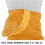 Revco Black Stallion FR Nomex® Lined Elkskin Premium Stick Welding Gloves #850 - Image 7