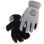Revco Black Stallion FuzzyHand Split Cowhide & Polar Fleece Winter Glove #15FH-GRAY - Image 3