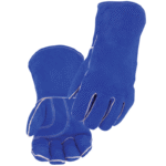 Revco Black Stallion Split Cowhide Stick Glove with Palm Guard, Blue #113 - Image 3