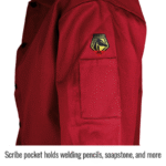 Revco Black Stallion ToolHandz 9 oz Flame Resistant Cotton 30 Inch Coat (Red) #FR9-30C - Image 6