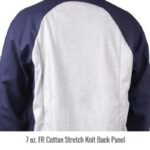Revco Black Stallion ToolHandz Stretch-back FR Cotton Welding Jacket, 32" Length (Navy-Gray) #JF1625-NG - Image 6