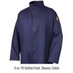 Revco Black Stallion ToolHandz Stretch-back FR Cotton Welding Jacket, 32" Length (Navy-Gray) #JF1625-NG - Image 10