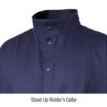 Revco Black Stallion ToolHandz Stretch-back FR Cotton Welding Jacket, 32" Length (Navy-Gray) #JF1625-NG - Image 13