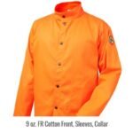 Revco Black Stallion ToolHandz Stretch-back FR Cotton Welding Jacket, 32" Length (Orange) #JF1625-OR - Image 9