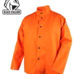 Revco Black Stallion TruGuard™ 200 FR Orange Cotton Welding Jacket - 30" #FO9-30C