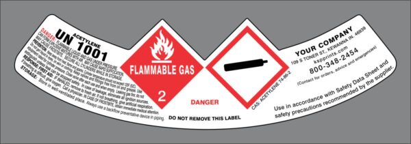 Acetylene Gas 100-145Cft Un1001