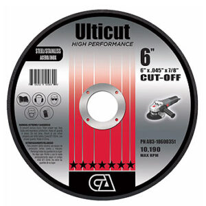 6"X.045"X7/8" Ulticut T1 Steel/Stainless Steel Cutting Wheel